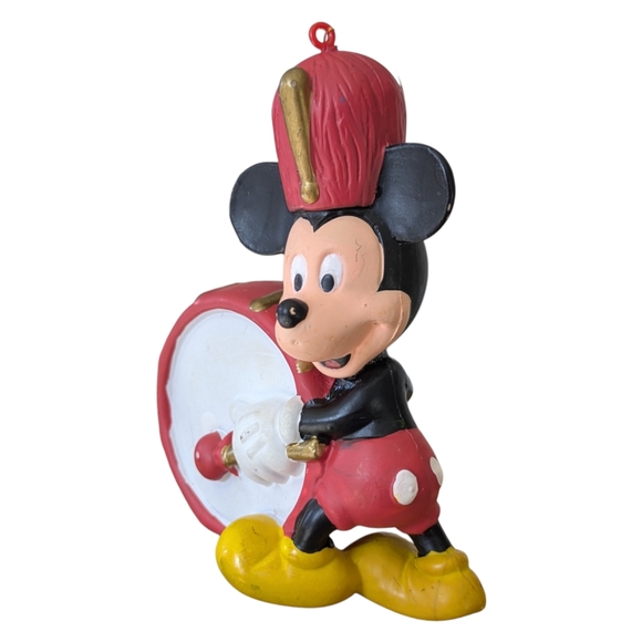 Vintage Mickey Mouse Drummer Ornament Walt Disney Christmas 1990s Hallmark - Picture 2 of 10
